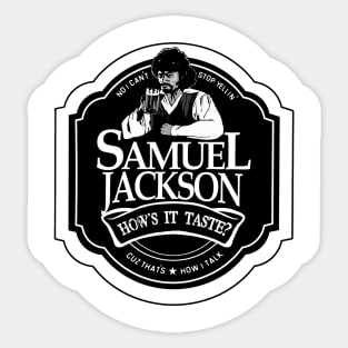 Samuel Jackson Beer Sticker